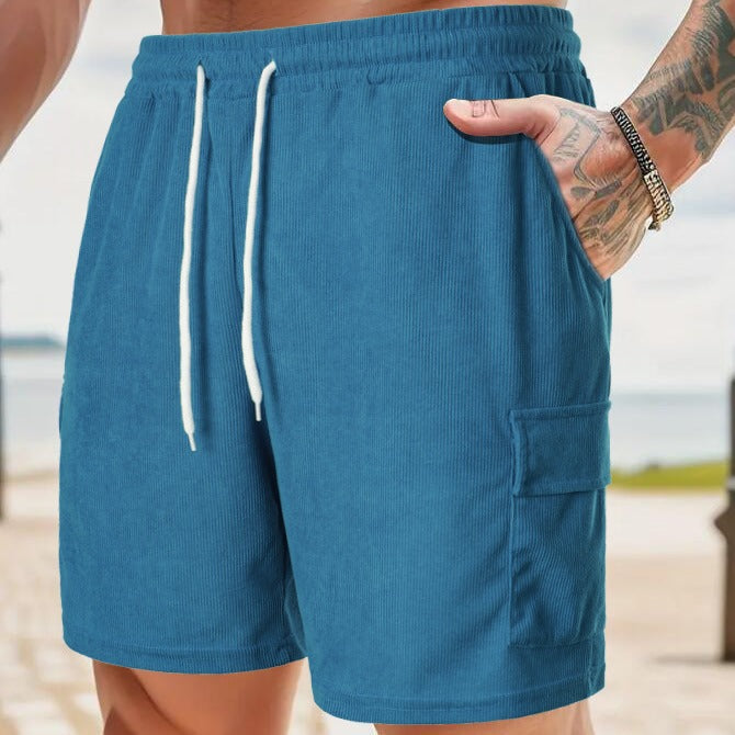 Casual men's pants with practical side pockets and elastic waistband Lune London