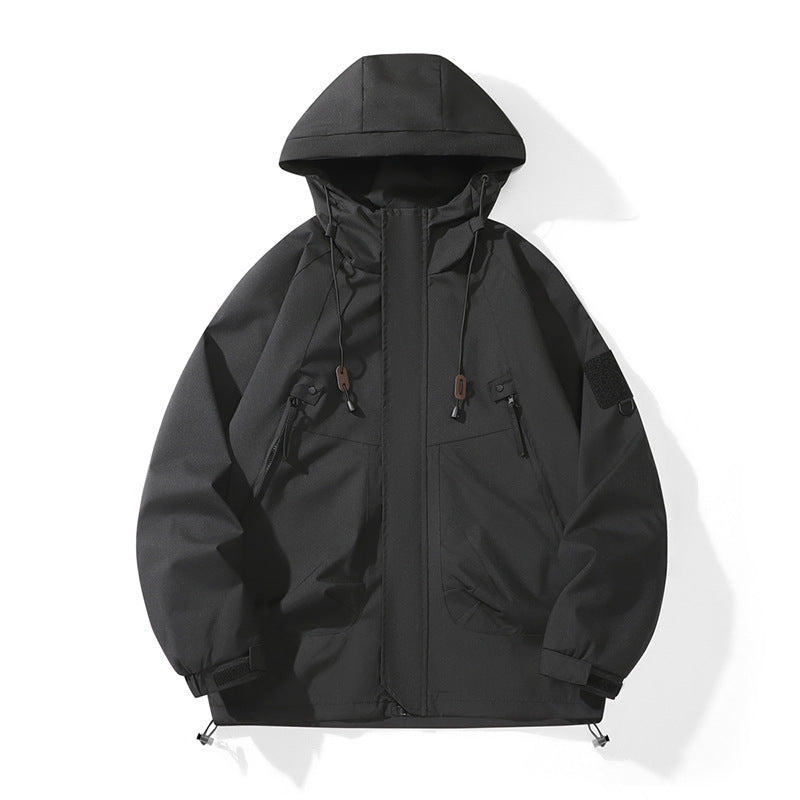 Technical outdoor jacket for women with adjustable hood design and practical pockets Amarae
