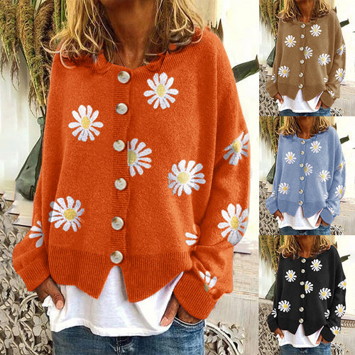 Women's Casual Gilet with Floral Print and Chic Button Details and Style