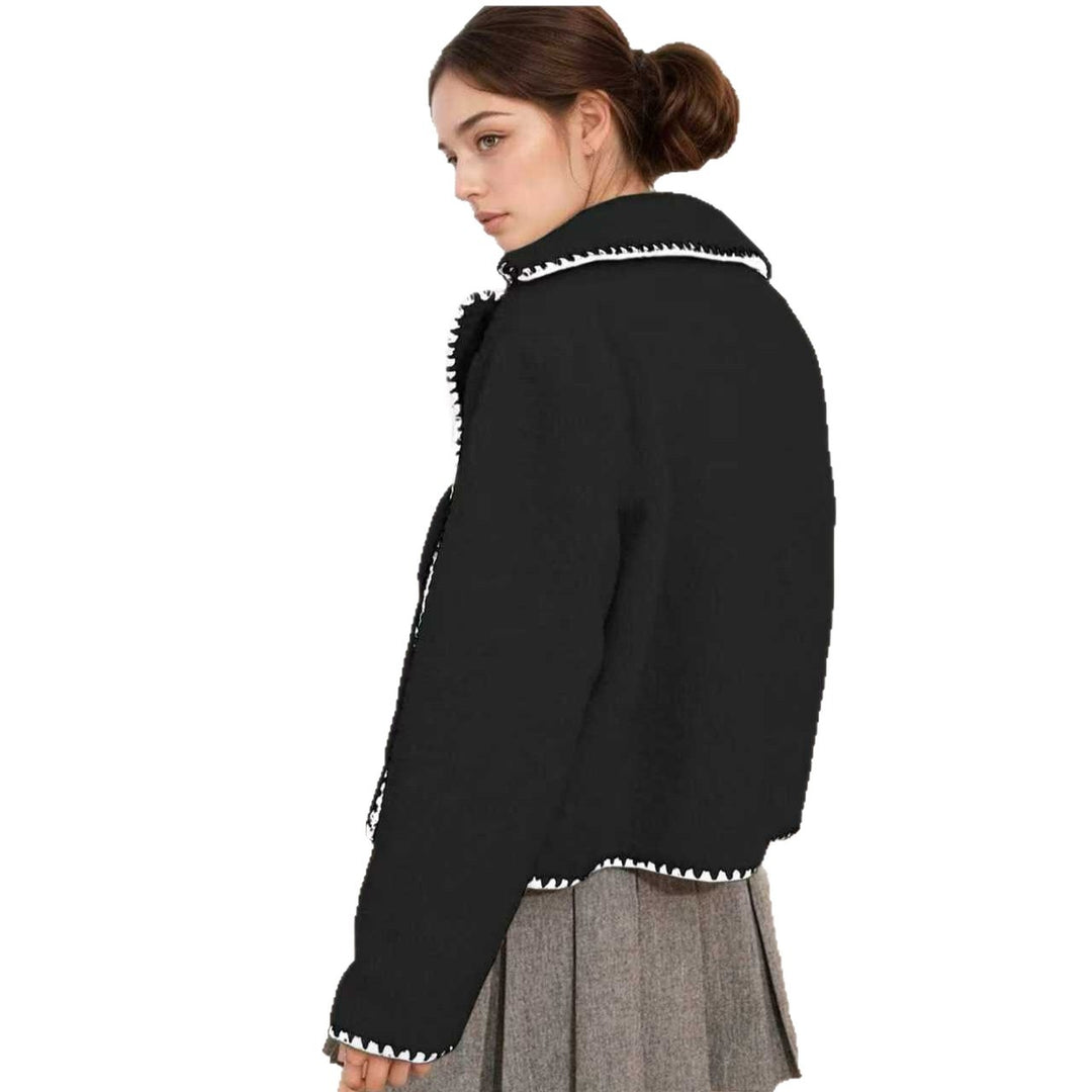 Women's transition jacket with contrasting stitching details Lune London