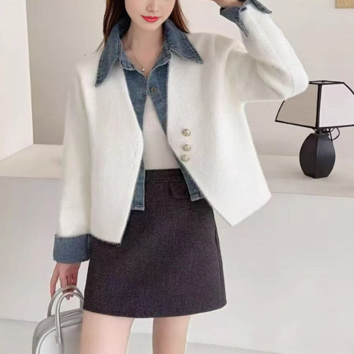 Veste courte élégante pour femmes avec surface structurée Chic & Stil