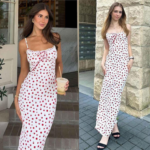 Amarae floral print slip dress