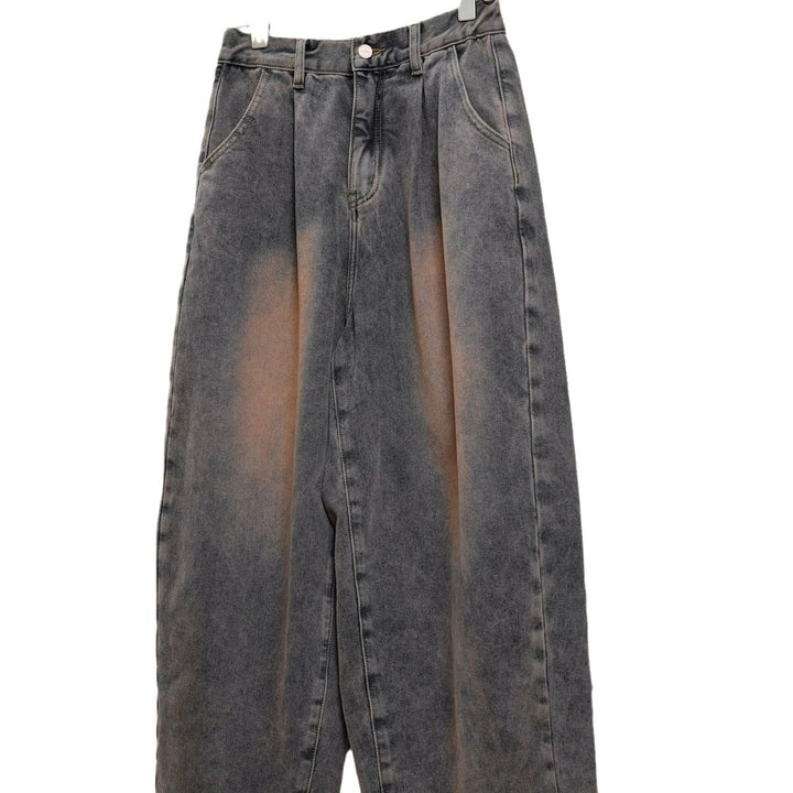 Women's Extra Wide Baggy Jeans in Balloon Cut with Vintage Wash Amarae