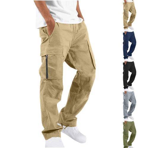 Men's cargo pants with adjustable waist and practical side pockets Amarae