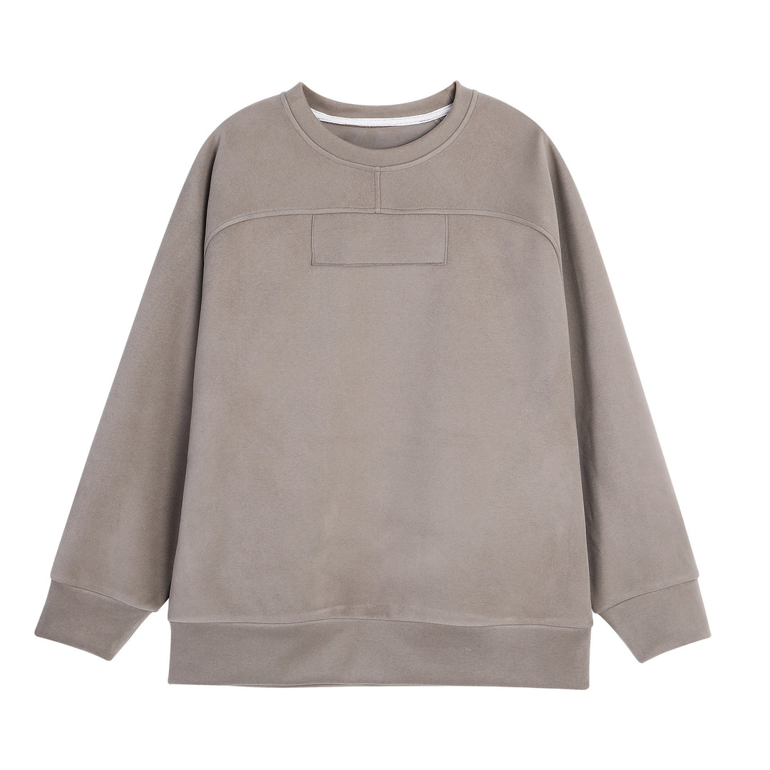 Oversized sweatshirt for women with soft fleece lining and quilted design Lune London