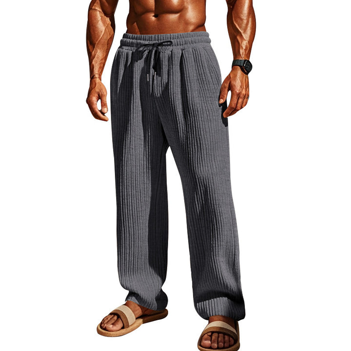 Casual pants for men with ribbed texture Lune London