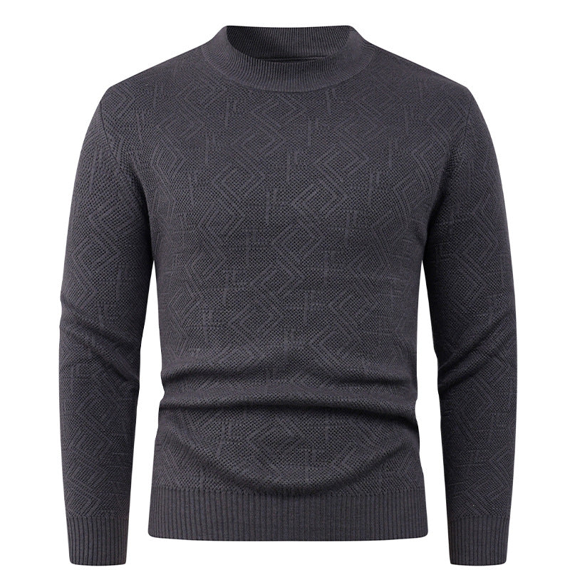 Structured men's sweater with round neck Lune London