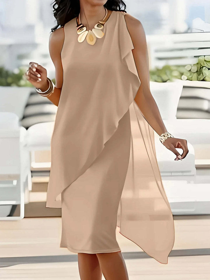 Asymmetrical maxi dress Damen Lune London