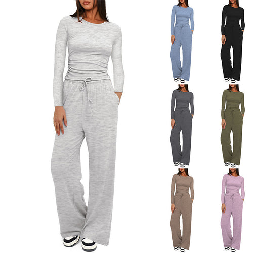 Ensemble de salon décontracté pour femmes avec top à manches longues Chic & Stil