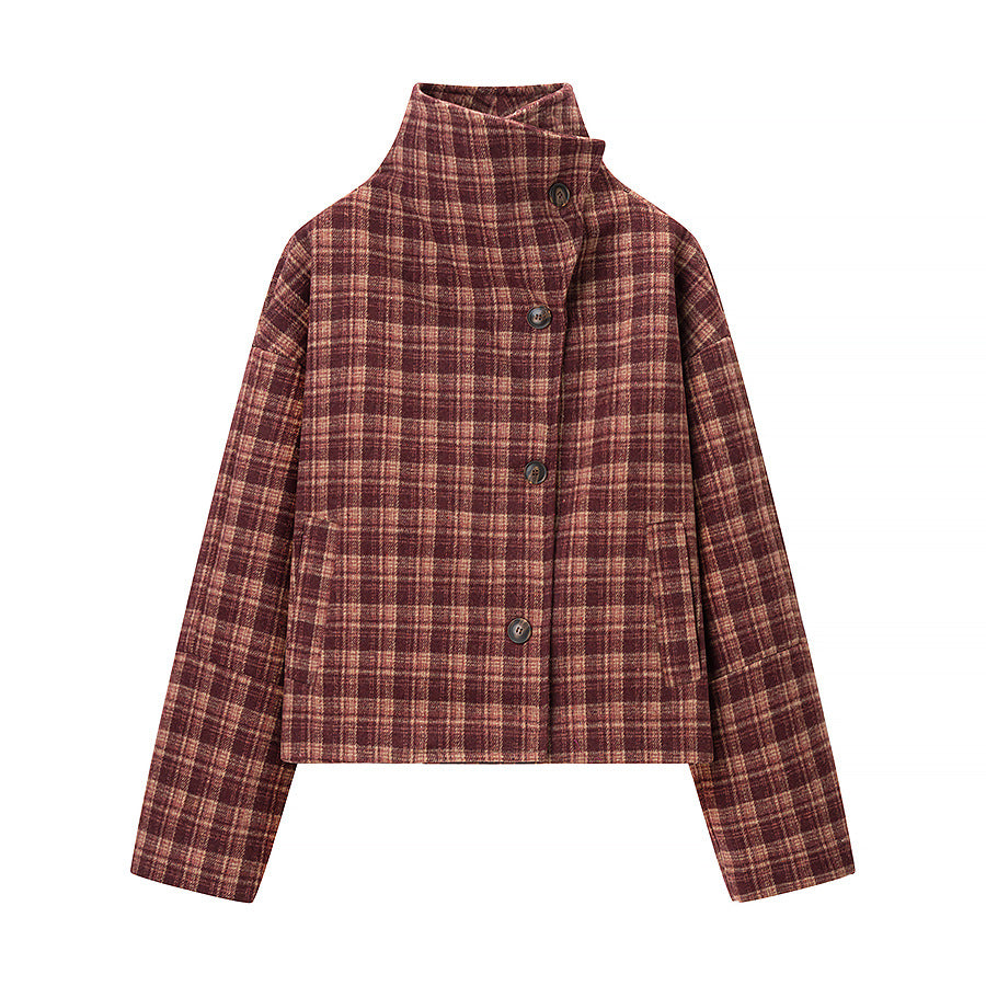 Veste check stylée pour femmes en coupe oversize tendance Chic & Stil