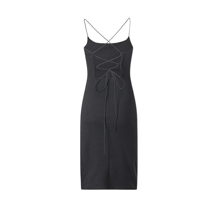 Lune London Lace-Up Back Bodycon Dress for Women