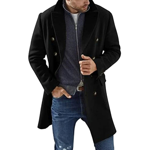Suede coat tailored men's