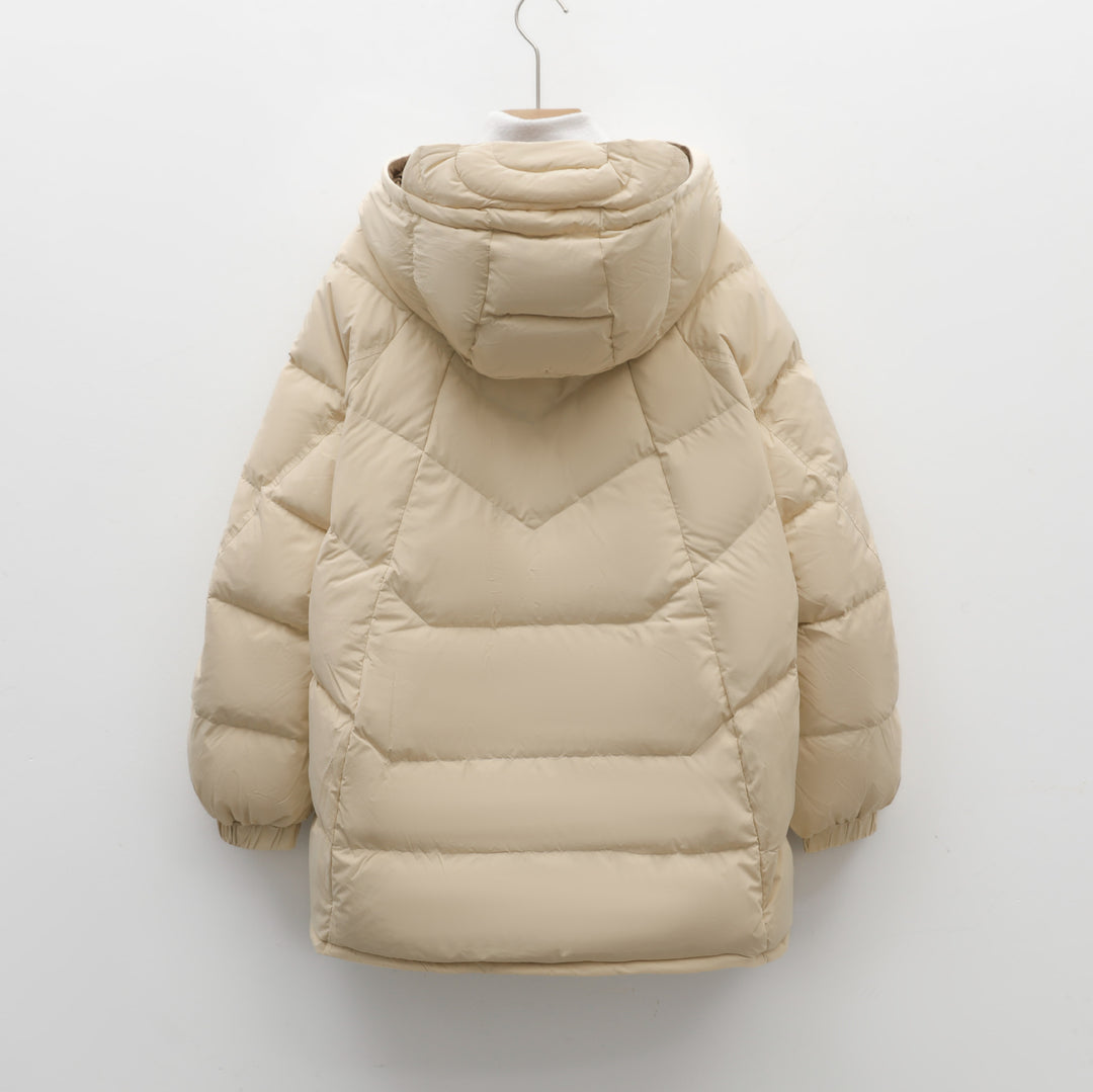 Women's quilted jacket with high collar and functional pockets Lune London