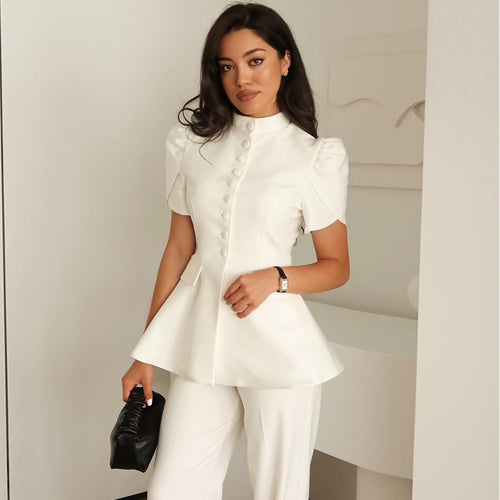 Ladies Elegant Blazer Jacket with Voluminous Sleeves Amarae