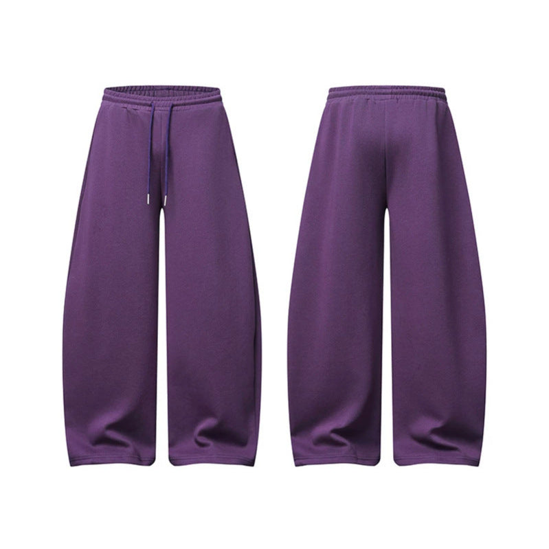 Women's palazzo sweatpants with high elastic waistband, drawstring and extra wide leg Amarae