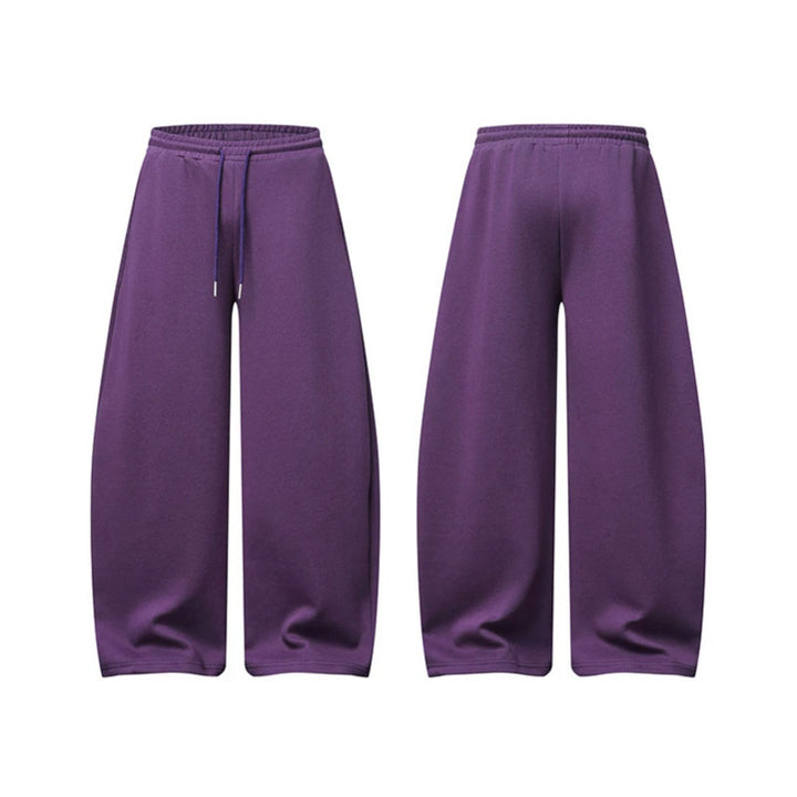 Women's palazzo sweatpants with high elastic waistband, drawstring and extra wide leg Amarae