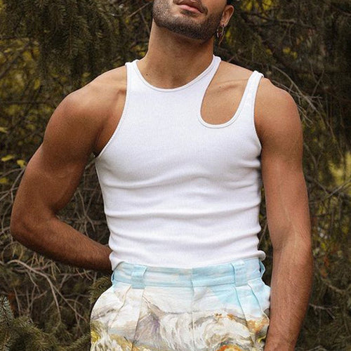 Men's sleeveless sport tank top with a modern design Amarae