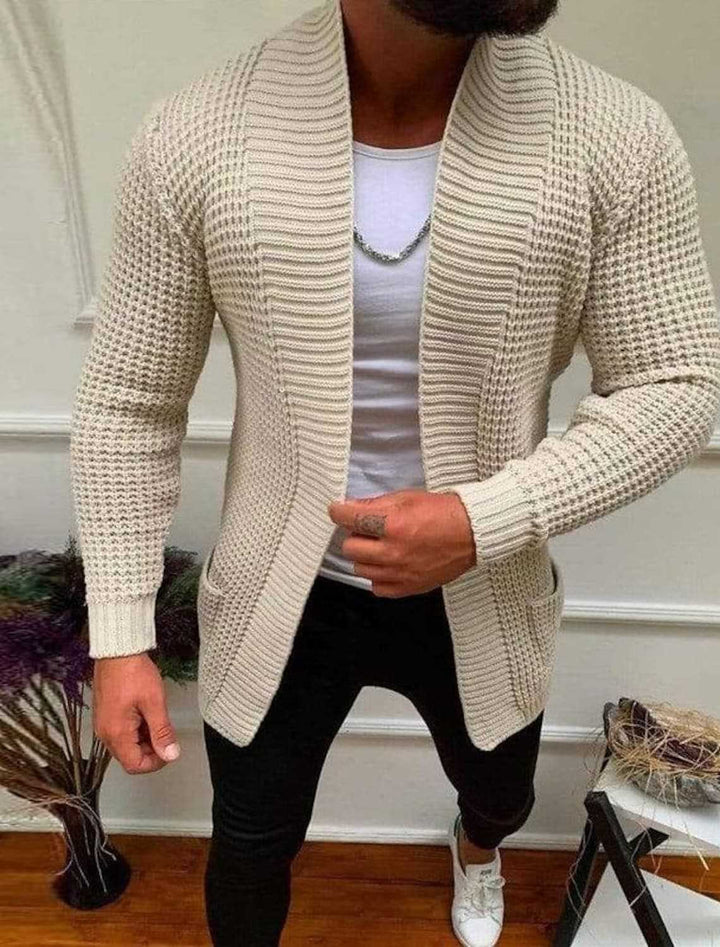 Men's knit jacket with modern fit Lune London
