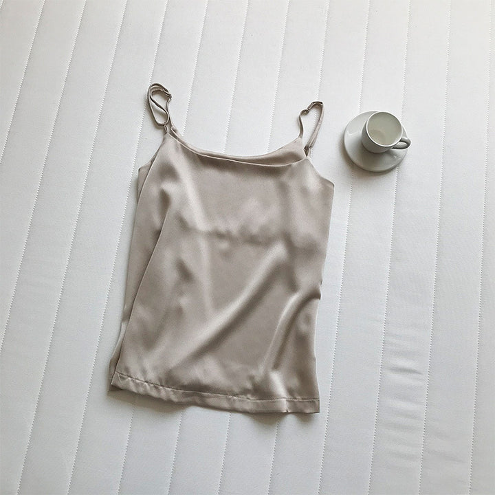 Ladies luxury satin top spaghetti Amarae