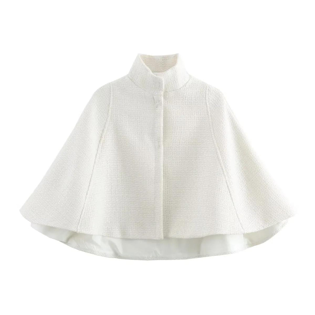 Elegant coat jacket for women in structured fabric Amarae