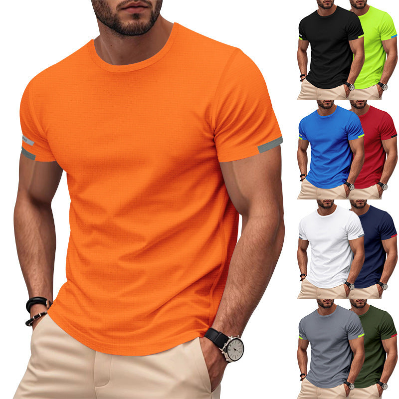Men's sports T-shirt in breathable fabric with reflective details Lune London