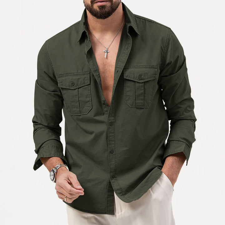 Shirt for men with practical chest pockets and modern fit Amarae