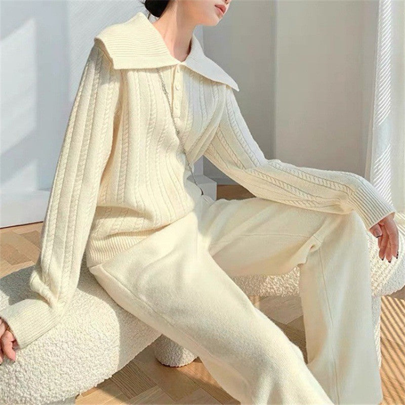 Knit sweater for women with removable collar Lune London