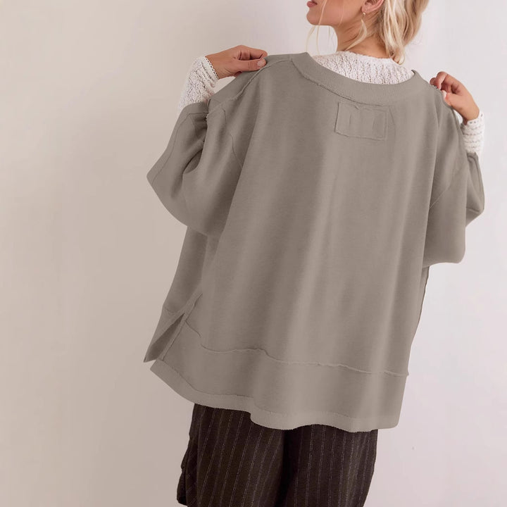 Women Oversized Sweatshirt with Open Sides Amarae