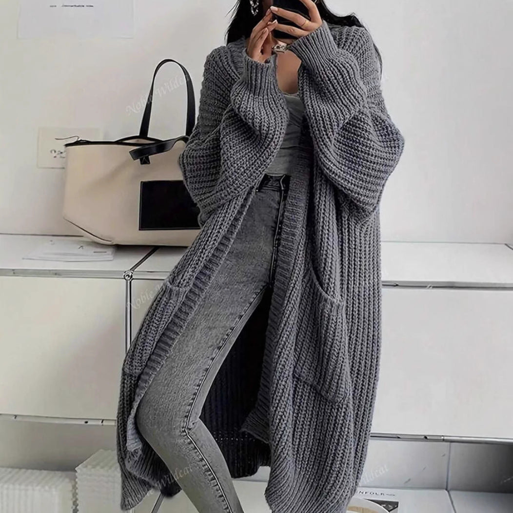 Oversized knitted coat for women Lune London