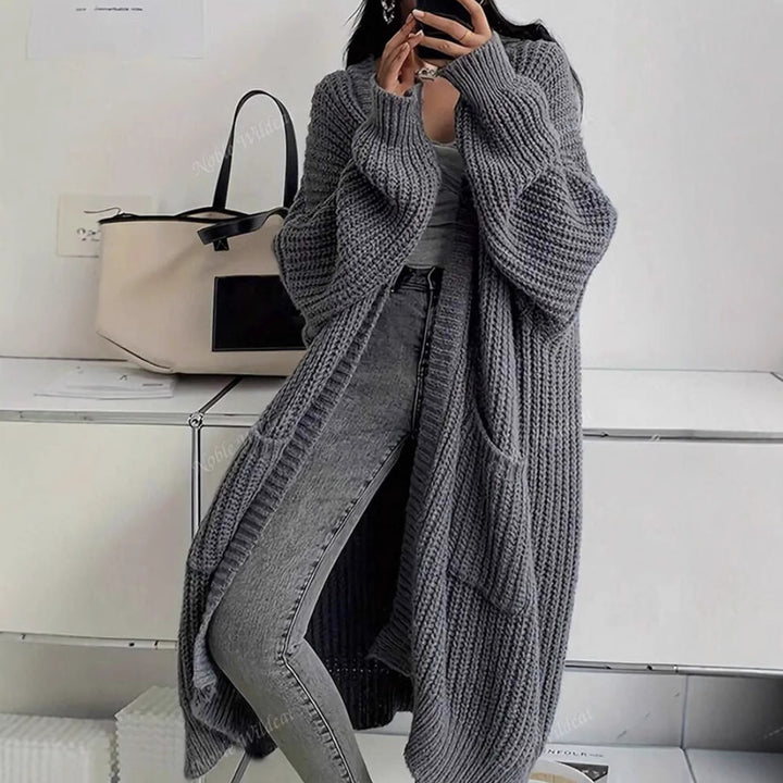 Oversized knitted coat for women Lune London