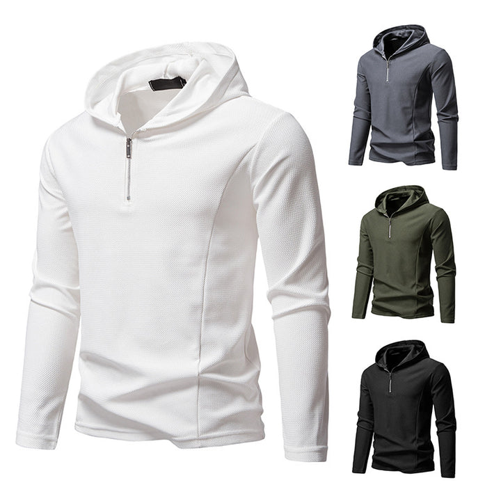 Men's functional sweater with half-zip and breathable fabric Lune London