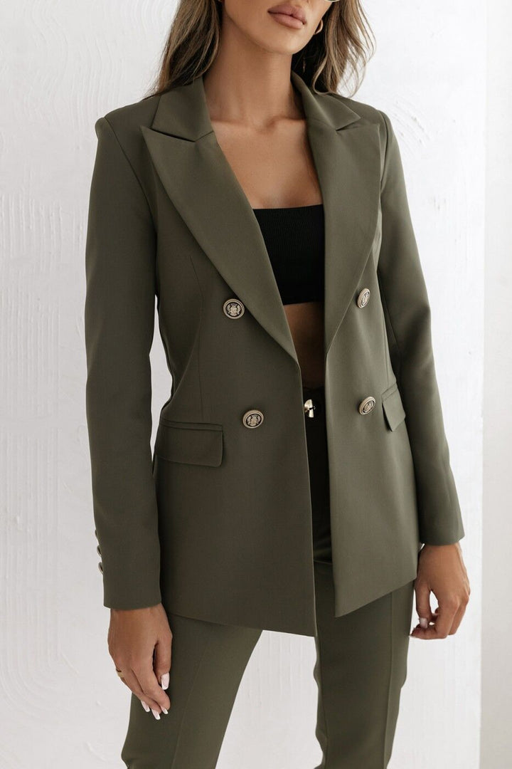 Ladies Elegant Double Breasted Blazer Lune London