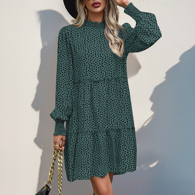 Casual mini dress for ladies with ruffles and loose fit Lune London