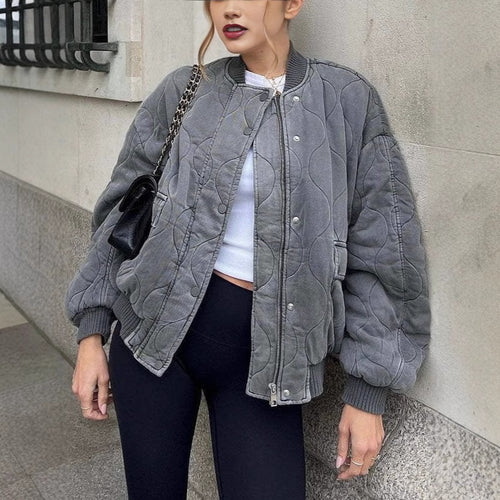 Amarae quilted oversized jacket for ladies