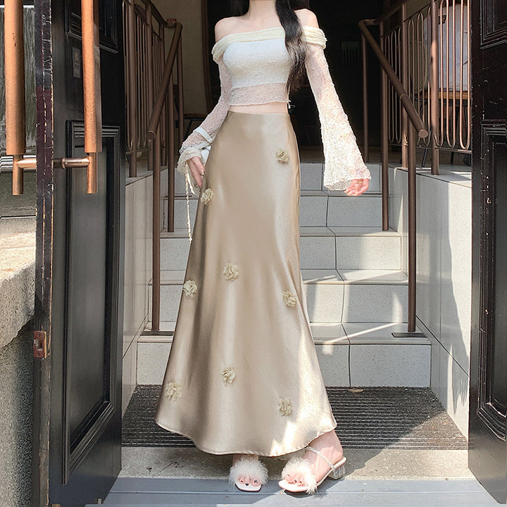 Women Elegant Maxi Dress Off-Shoulder Lune London