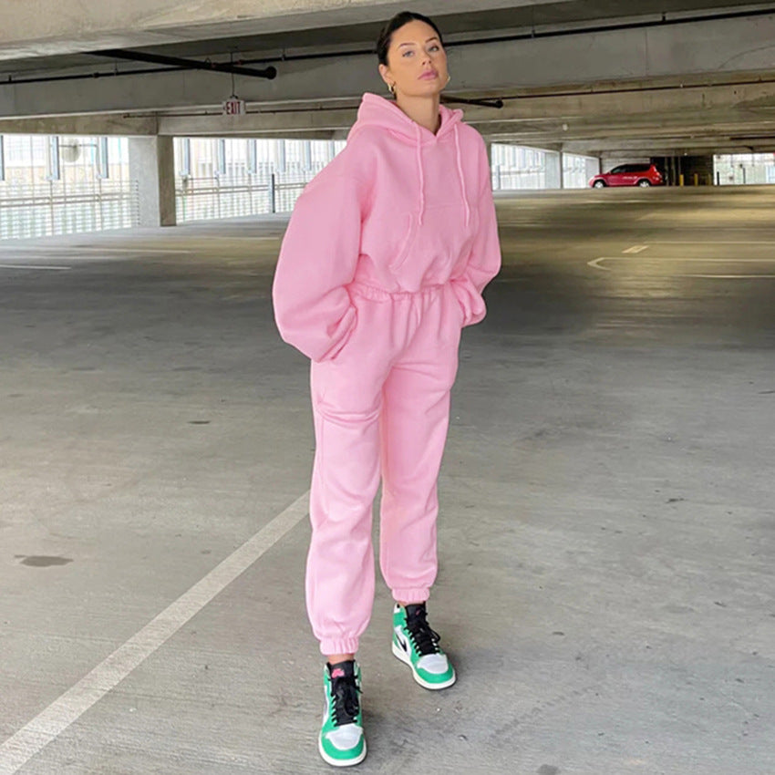 Warm and soft hooded set for women Amarae