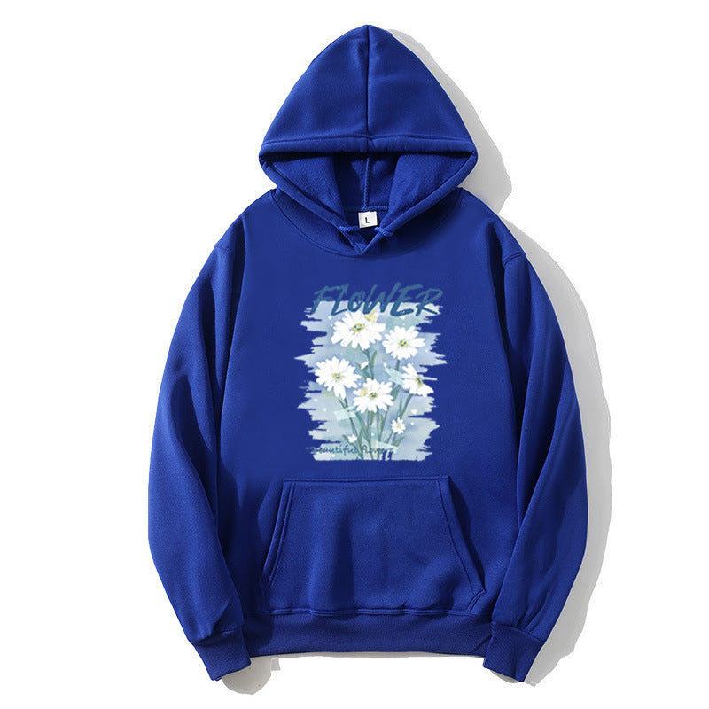 Women's hoodie with floral graphic print Chic & Stil