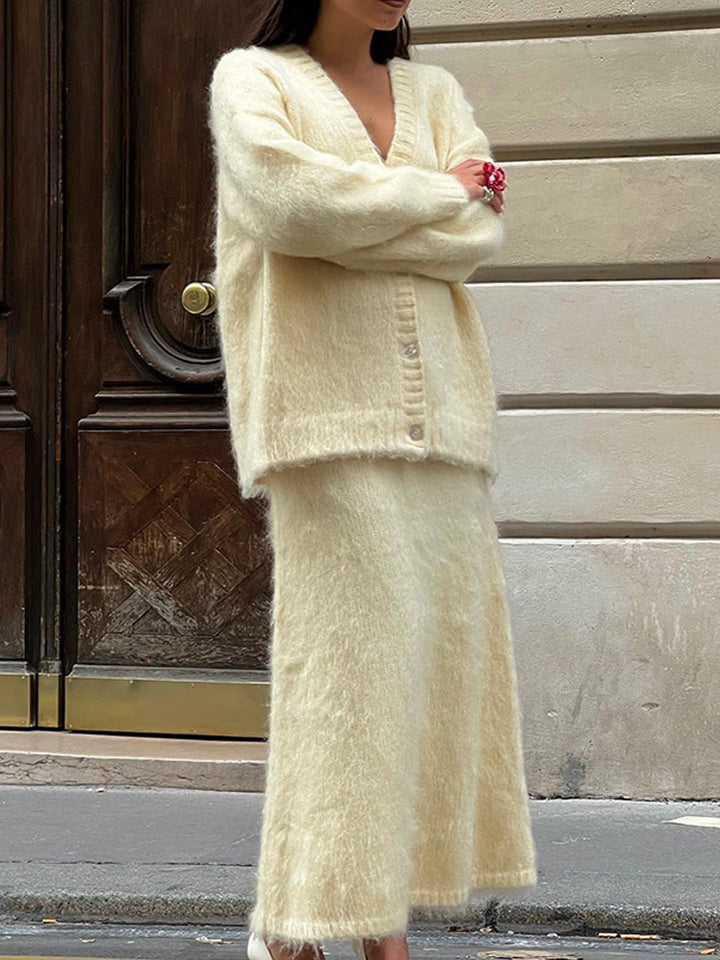 Ladies soft plush cardigan Lune London