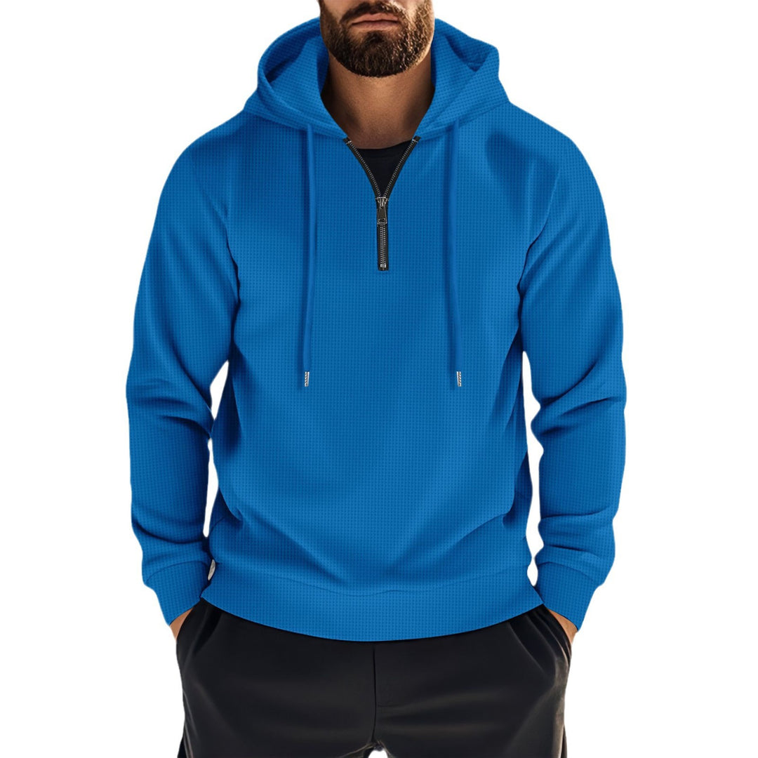 Functional sweater for men with practical zipper and sporty design Lune London