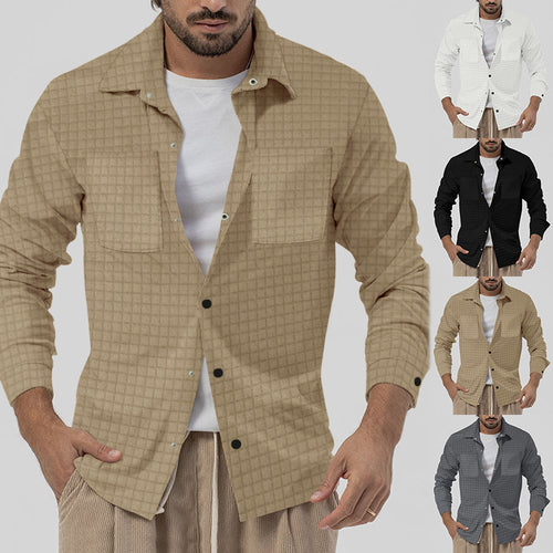 Casual checkered shirt for men with two chest pockets and modern fit Amarae