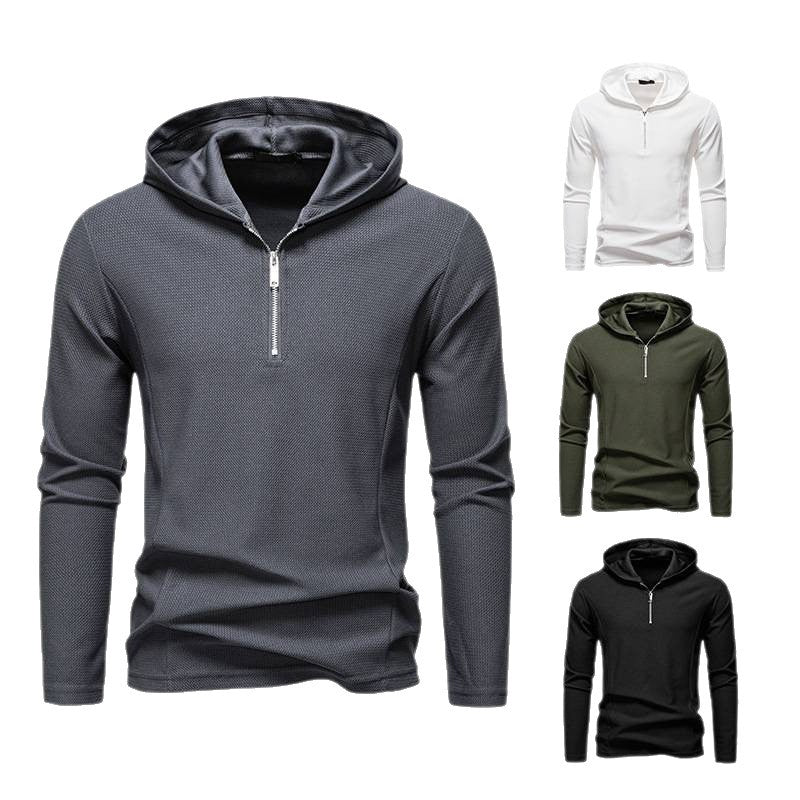 Men's functional sweater with half-zip and breathable fabric Lune London
