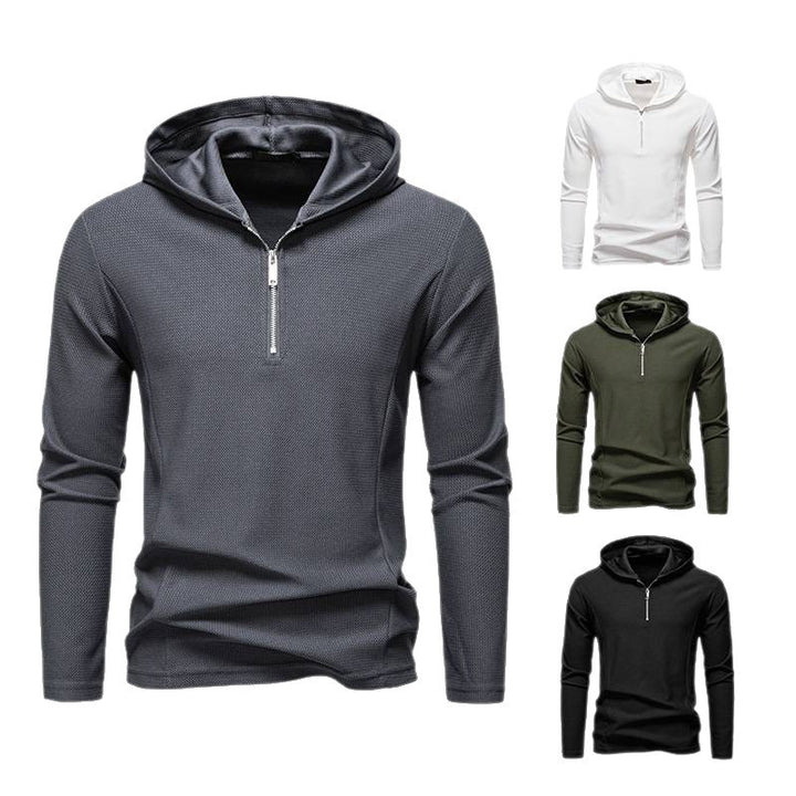Men's functional sweater with half-zip and breathable fabric Lune London