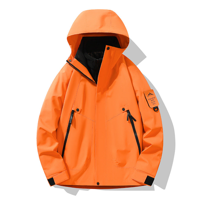 Unisex Waterproof, Breathable Hardshell Outdoor Jacket with Hood Amarae