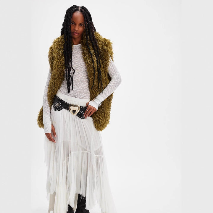 Ladies fur vest Amarae