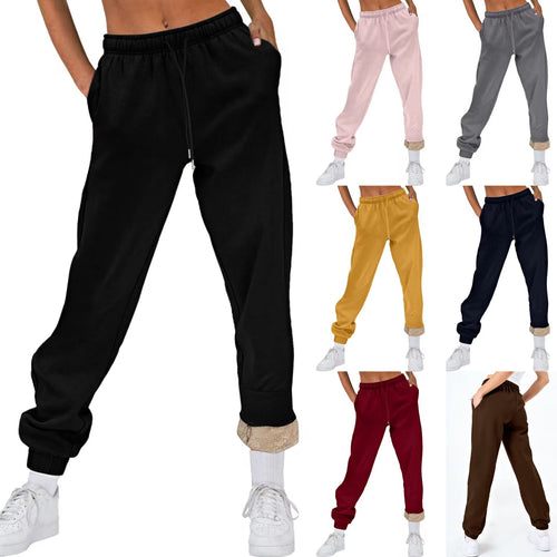 Women Comfortable Leisure Pants with Drawstring and Elegant Cuff Amarae