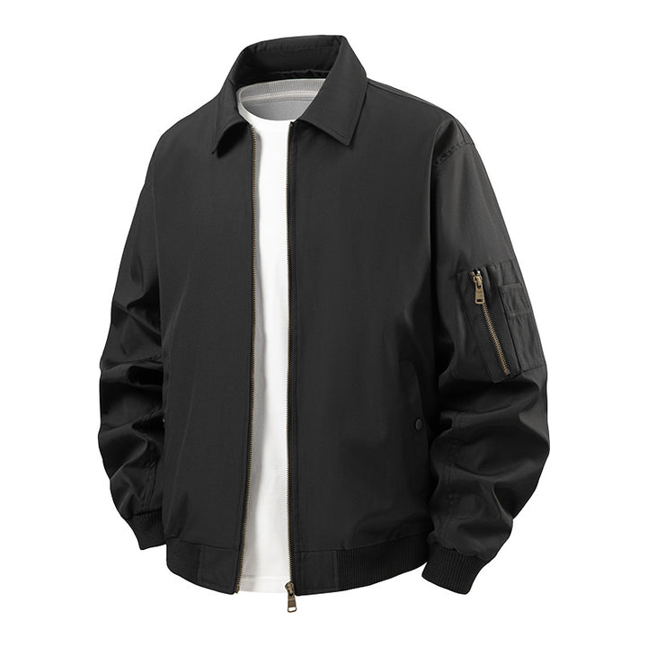 Sporty bomber jacket for men with practical zip pockets Lune London