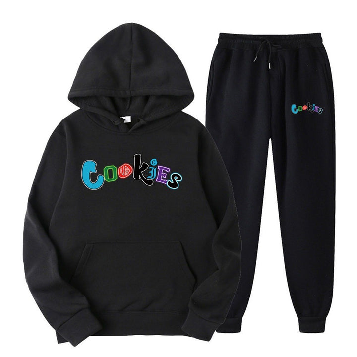 Women's Hoodie and Jogging Pants Set with Colorful Graphic Print Chic & Stil