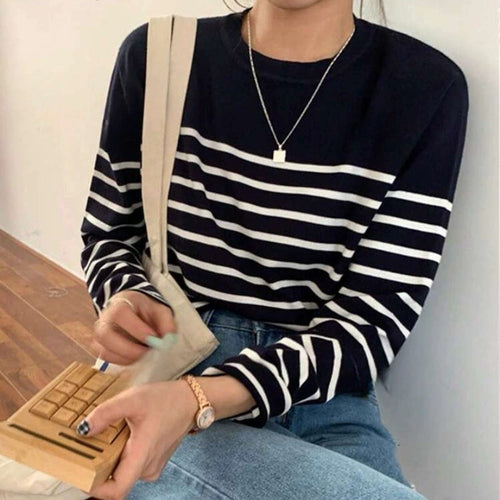 Ladies striped long sleeve t-shirt Amarae