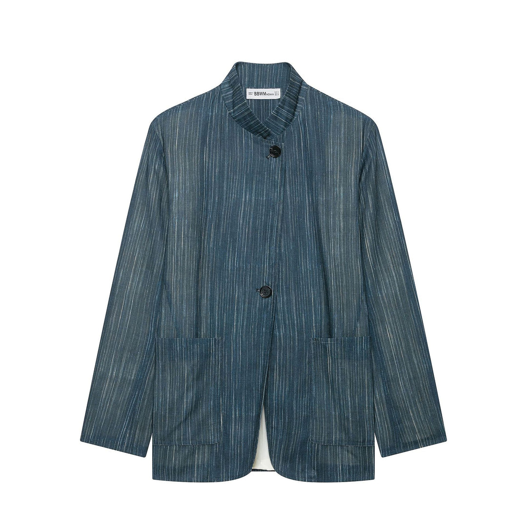Women's Wide High Waist Trousers with Pinstripes and Wide Leg Amarae