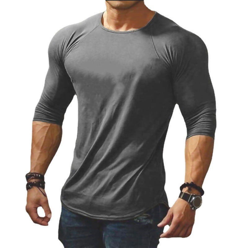 Fitted long sleeve t-shirt for men with elastic wearing comfort Lune London